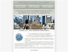 Tablet Screenshot of hotelsinsydney.com